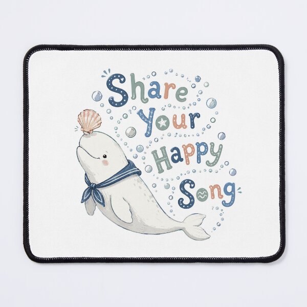 Item preview, Bubble Singer - Cute Beluga Whale designed and sold by bapupa.