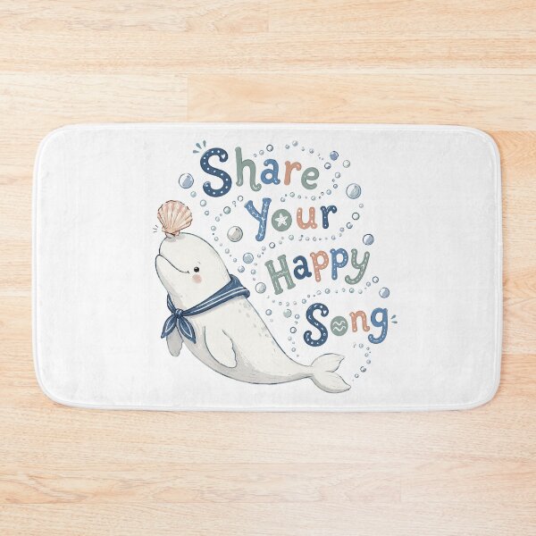 Item preview, Bubble Singer - Cute Beluga Whale designed and sold by bapupa.
