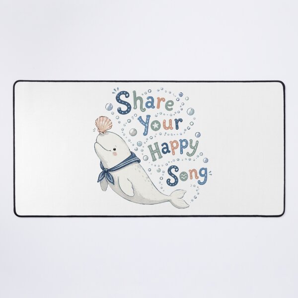 Item preview, Bubble Singer - Cute Beluga Whale designed and sold by bapupa.