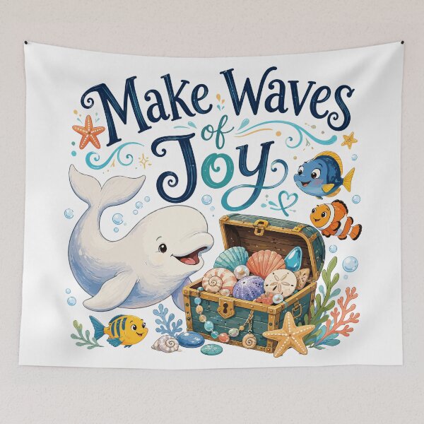 Item preview, Gentle Tide - Cute Beluga Whale designed and sold by bapupa.