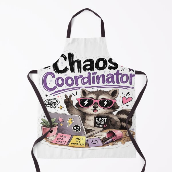 Item preview, Chaos Coordinator – Funny Office Chaos Sticker designed and sold by Genzfirevibes.