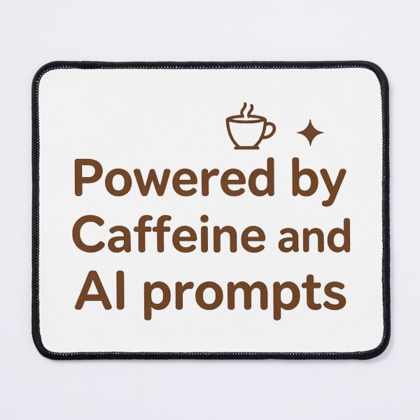 Item preview, Funny Digital Creator Caffeine and AI Prompts Quote designed and sold by Gallery-yuuna .