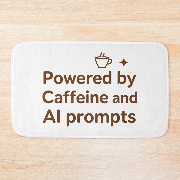 Item preview, Funny Digital Creator Caffeine and AI Prompts Quote designed and sold by Gallery-yuuna .