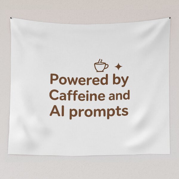 Item preview, Funny Digital Creator Caffeine and AI Prompts Quote designed and sold by Gallery-yuuna .