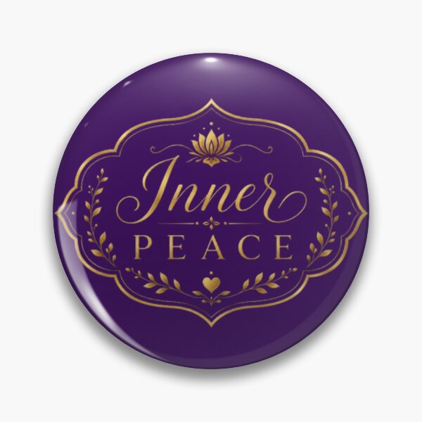 Item preview, Inner Peace Gold Typography Mindfulness Design designed and sold by JoangRama.