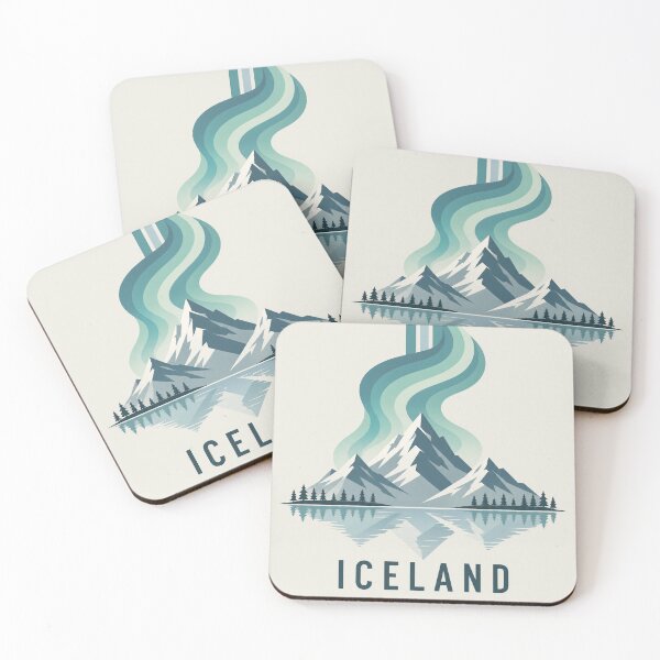 Item preview, Iceland Northern Lights Mountain designed and sold by VibePrints101.