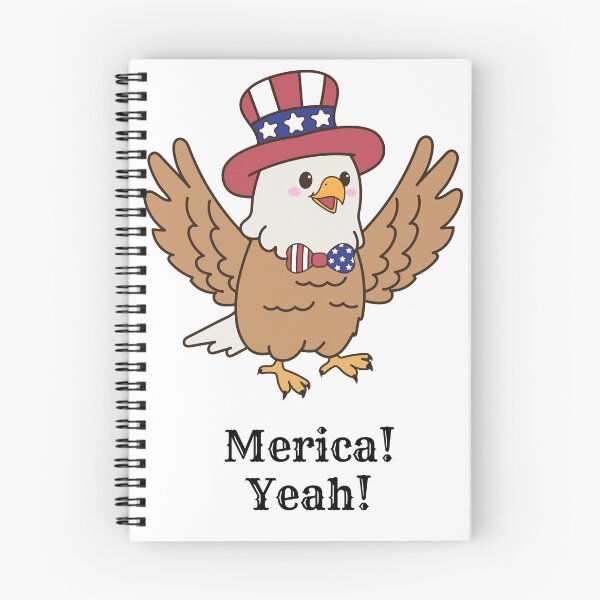 Item preview, Cute Patriotic Eagle with Uncle Sam Hat – American Independence Day Cartoon Bird designed and sold by BoldPowStudio.