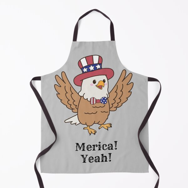 Item preview, Cute Patriotic Eagle with Uncle Sam Hat – American Independence Day Cartoon Bird designed and sold by BoldPowStudio.