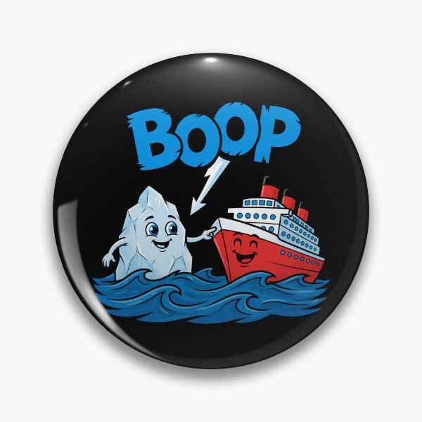 Item preview, Boop the Ship Funny Iceberg Cartoon designed and sold by TshirtsOnline-.