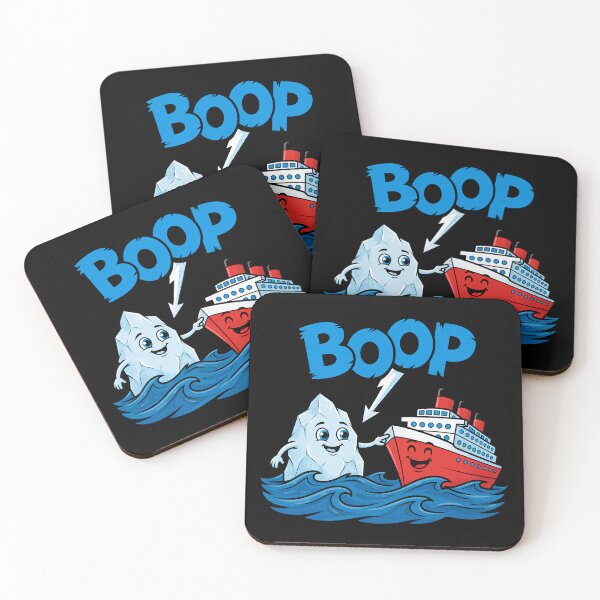 Item preview, Boop the Ship Funny Iceberg Cartoon designed and sold by TshirtsOnline-.