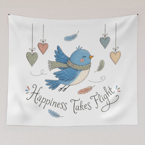 Item preview, Skybound Joy - Cute Bluebird designed and sold by bapupa.