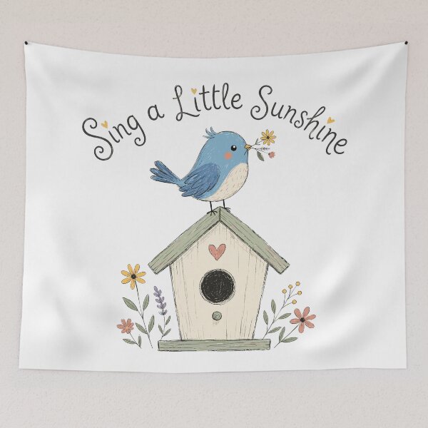 Item preview, Songbird Smile - Cute Bluebird designed and sold by bapupa.