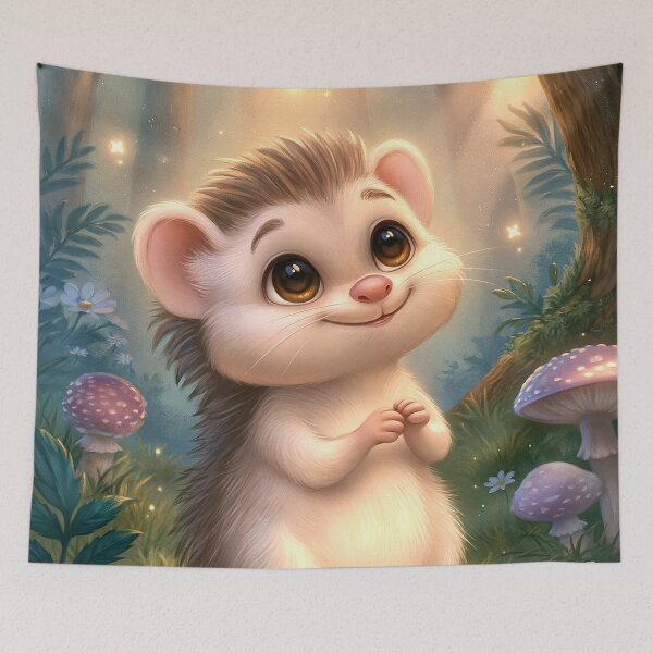 Item preview, Hedgehog Wishing Upon A Star designed and sold by MyMagicalPlace.