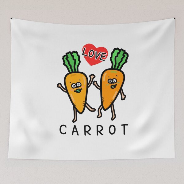 Item preview, Cute I LOVE CARROT designed and sold by kanaehonkawa.