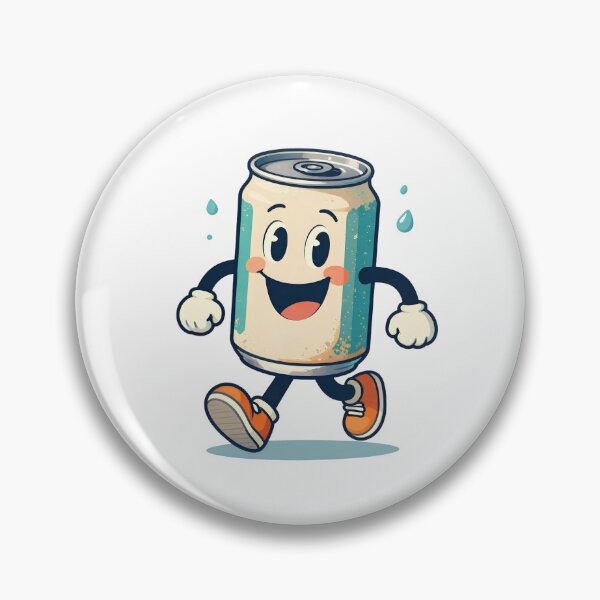 Item preview, Vintage 1930s Cartoon Happy Beverage Can designed and sold by Gallery-yuuna .