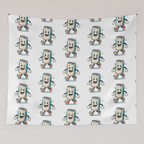 Item preview, Vintage 1930s Cartoon Happy Beverage Can designed and sold by Gallery-yuuna .