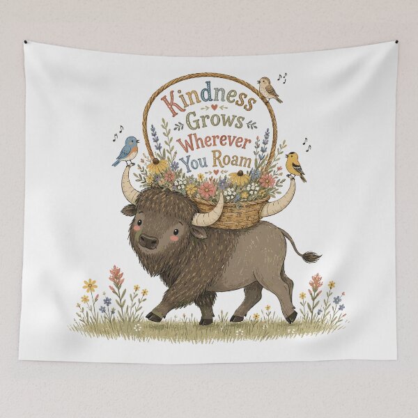 Item preview, Prairie Pal - Cute Buffalo designed and sold by bapupa.