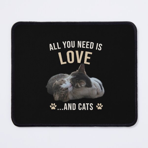 Item preview, All You Need Is Love... and Cats – Cute Cuddling Cats | Cat Lover Design designed and sold by MB-CatPrints.