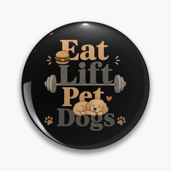 Item preview, Eat Lift Pet Dogs Gym Dog Lover Design designed and sold by HumbleAthlete.