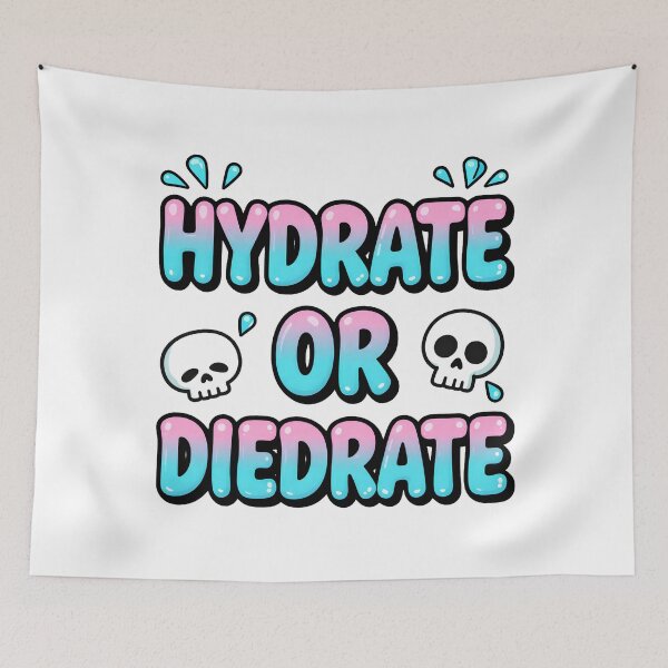 Item preview, Hydrate Or Diedrate Funny Pastel Goth Skull designed and sold by Gallery-yuuna .