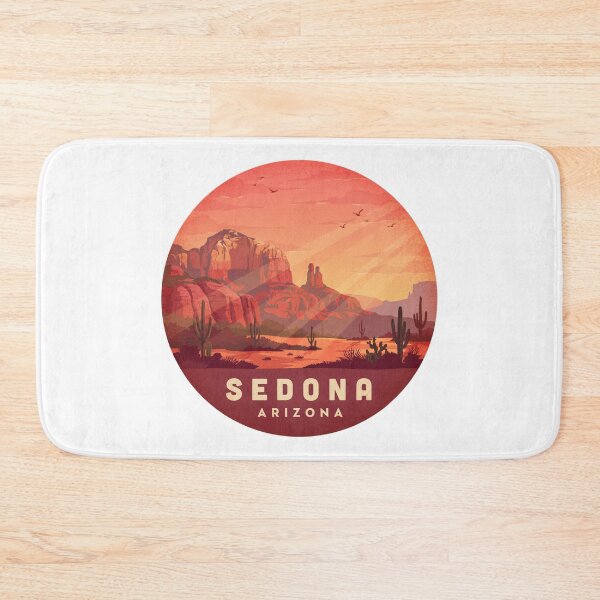 Item preview, Sedona Arizona: Cathedral Rock Desert Illustration designed and sold by CircinusStore.