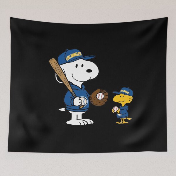 Item preview, Snoopy & Woodstock Dodgerss Baseball  designed and sold by WilliamFerris.