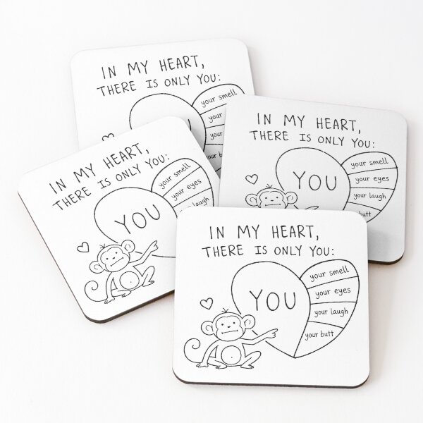 Item preview, Funny Valentine's Day Monkey Love Romantic Humor Design designed and sold by MonkiFlipp.