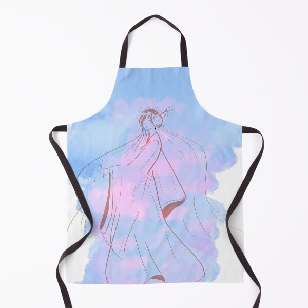 Item preview, Dreamy Cloud Goddess | Celestial Anime Art designed and sold by DreamerX.