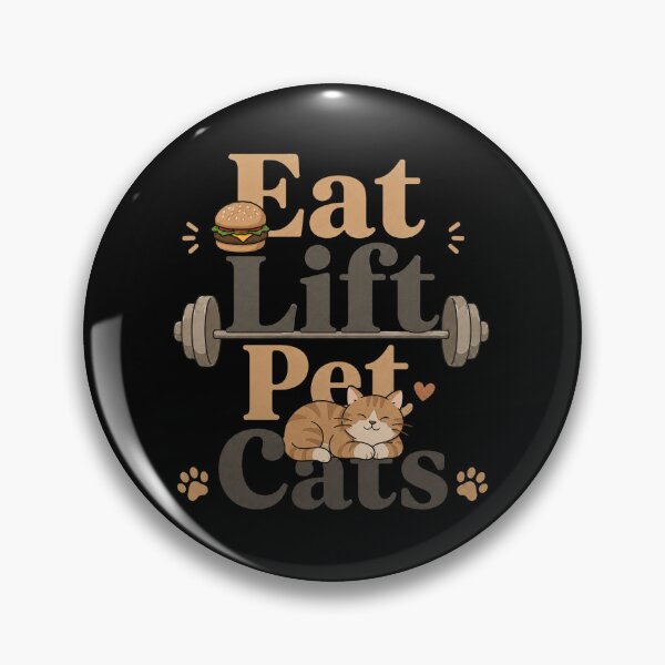 Item preview, Eat Lift Pet Cats Gym Cat Lover Design designed and sold by HumbleAthlete.