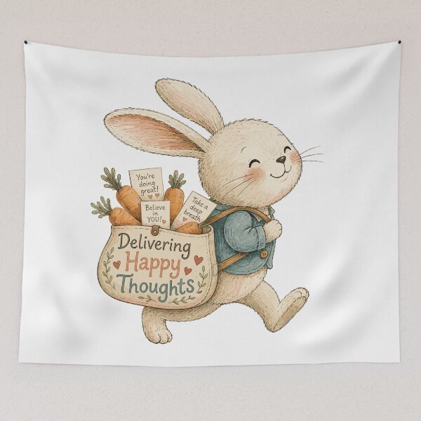 Item preview, Carrot Courier - Cute Bunny Rabbit Animal designed and sold by bapupa.