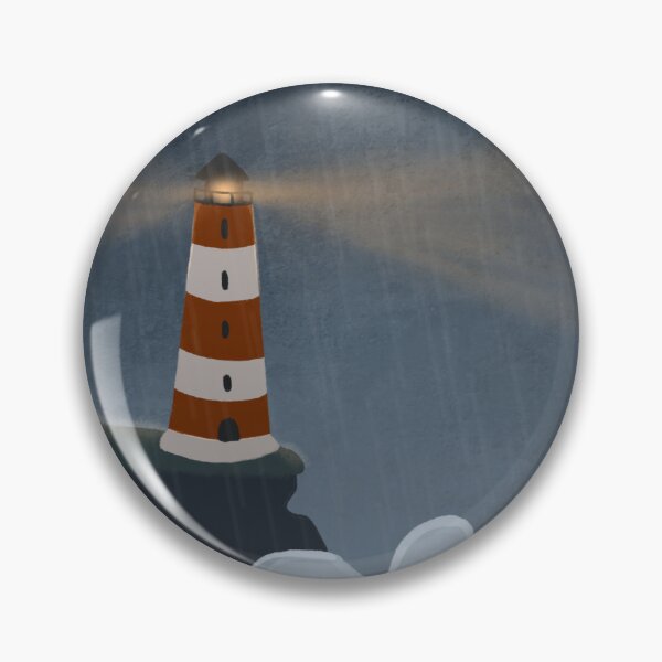 Item preview, Lighthouse in the Storm - Resilience Motivation Ocean Illustration designed and sold by MaddaMom.
