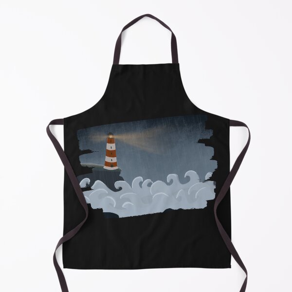 Item preview, Lighthouse in the Storm - Resilience Motivation Ocean Illustration designed and sold by MaddaMom.