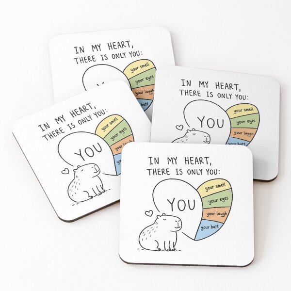 Item preview, Funny Capybara Valentine's Day Love Romantic Humor Design designed and sold by MonkiFlipp.