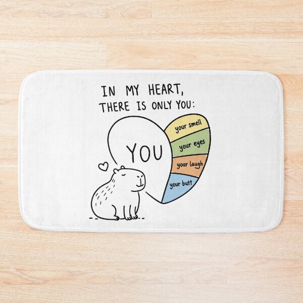 Item preview, Funny Capybara Valentine's Day Love Romantic Humor Design designed and sold by MonkiFlipp.