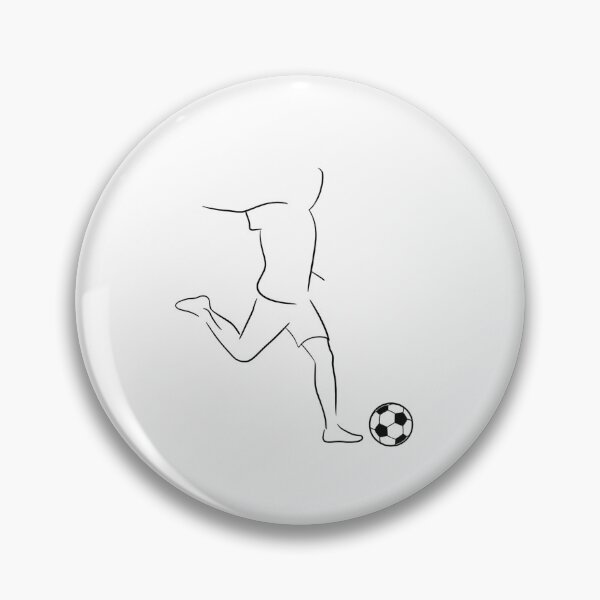 Item preview, Minimalist Soccer Player Line Art Drawing designed and sold by Gallery-yuuna .