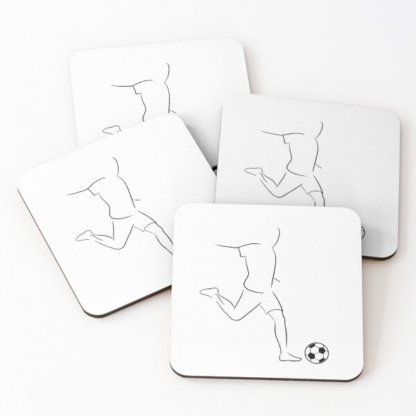 Item preview, Minimalist Soccer Player Line Art Drawing designed and sold by Gallery-yuuna .