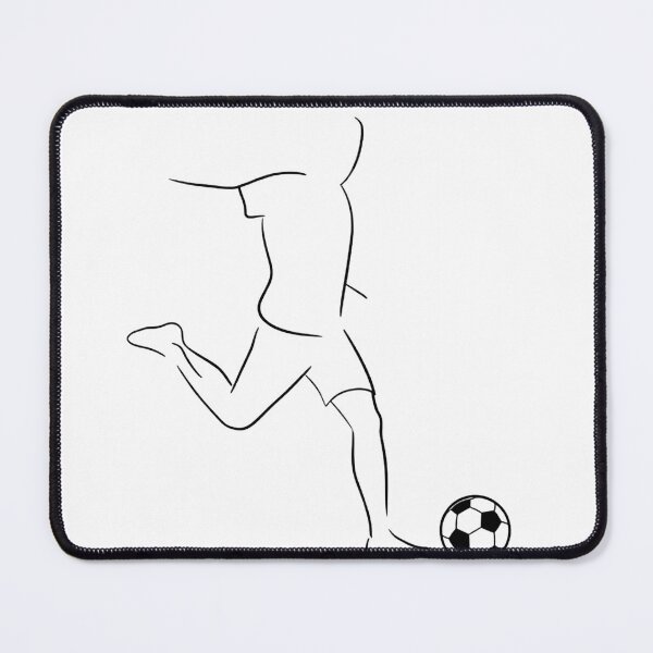 Item preview, Minimalist Soccer Player Line Art Drawing designed and sold by Gallery-yuuna .