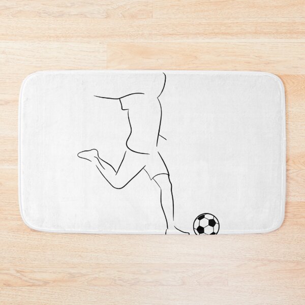 Item preview, Minimalist Soccer Player Line Art Drawing designed and sold by Gallery-yuuna .