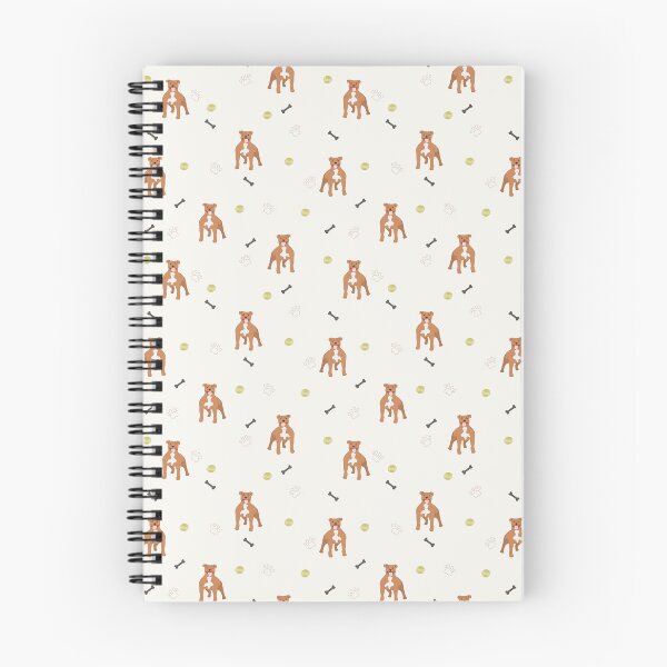 Item preview, Minimalist Flat Design Staffordshire Bull Terrier White Pattern designed and sold by svitlaarty.