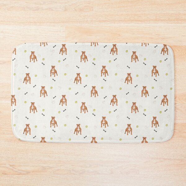 Item preview, Minimalist Flat Design Staffordshire Bull Terrier White Pattern designed and sold by svitlaarty.