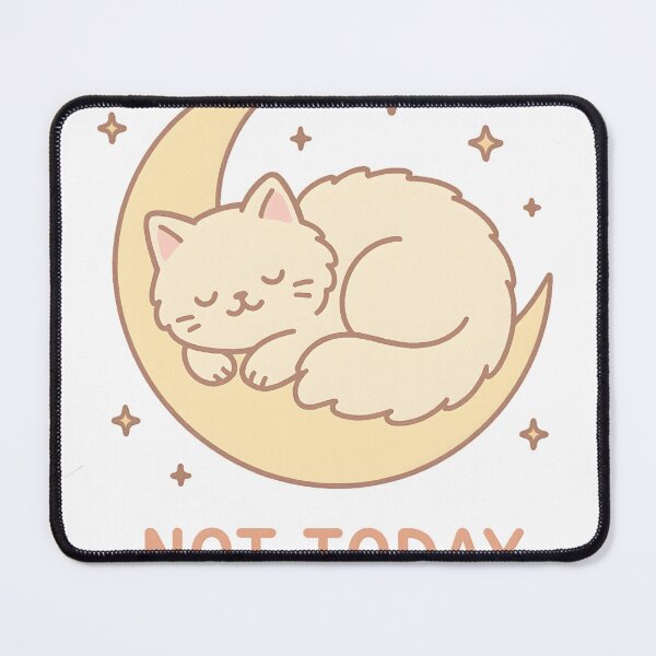 Item preview, Not Today Sleepy Cat | Cute Lazy Cat Aesthetic designed and sold by AVINN-SENPAI.