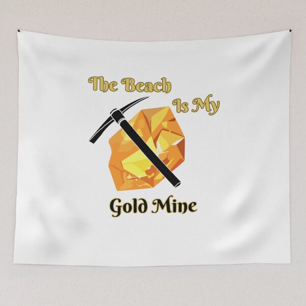Item preview, The Beach Is My Gold Mine Gift Idea For Amber Hunters designed and sold by Glitch-Cult.