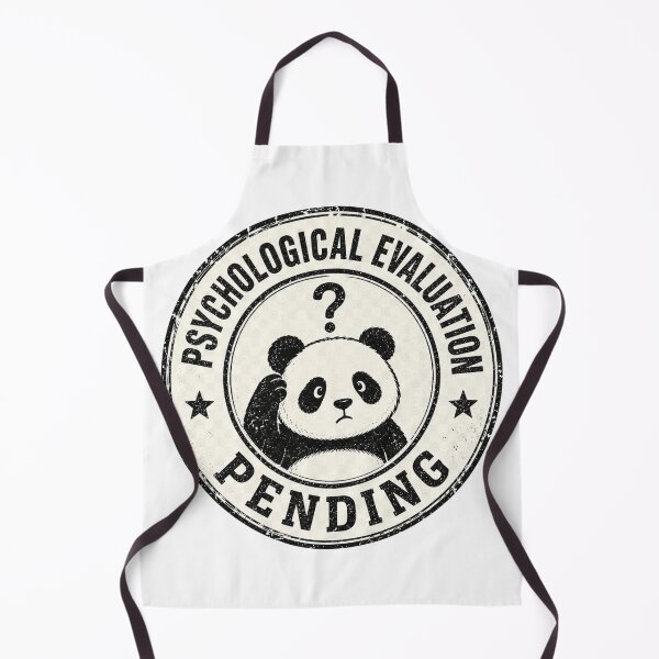 Item preview, Psychological Evaluation Pending Funny Panda Meme | Vintage Panda Humor designed and sold by Gremlin Hours.