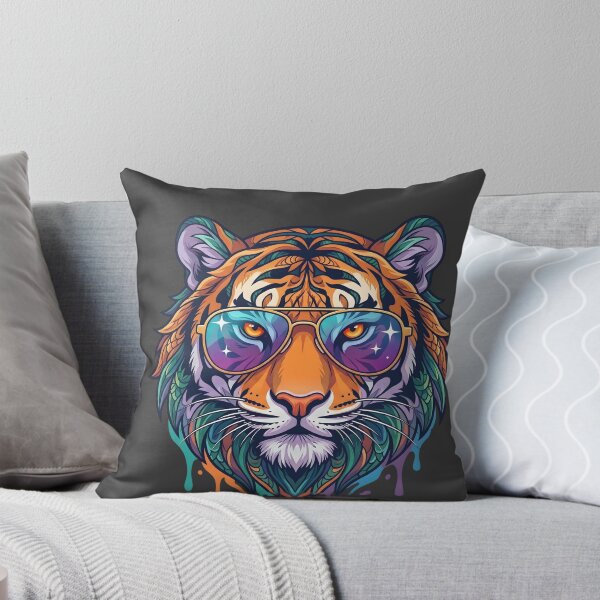 Item preview, Cool Tiger Wearing Retro Sunglasses Pop Art Portrait designed and sold by artscripts.