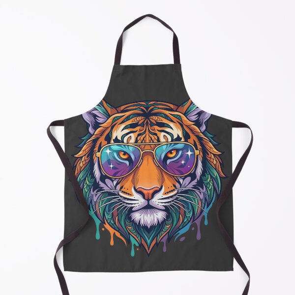 Item preview, Cool Tiger Wearing Retro Sunglasses Pop Art Portrait designed and sold by artscripts.