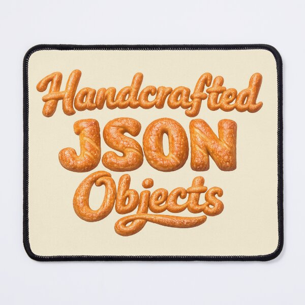 Item preview, Handcrafted JSON Objects – Funny JSON Developer & Software Engineer Meme designed and sold by Nerd Romance Café.
