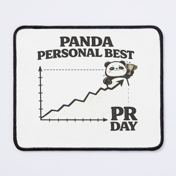 Item preview, Panda Personal Best PR Day Funny Gym Panda Meme designed and sold by Gremlin Hours.