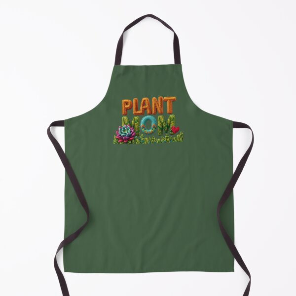 Item preview, Plant Mom Floral Embroidered Typography designed and sold by MegaNovaArt.