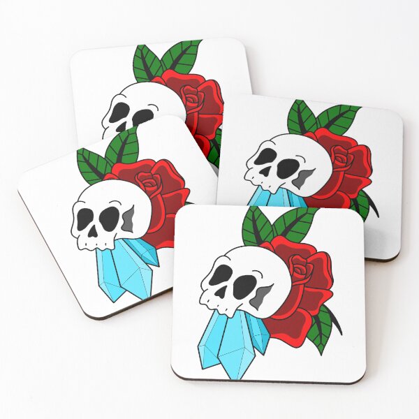 Item preview, Rose & Skull designed and sold by WiltedBoneCo.