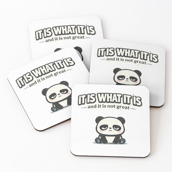 Item preview, It Is What It Is Funny Panda Meme | Relatable Panda Humor designed and sold by Gremlin Hours.